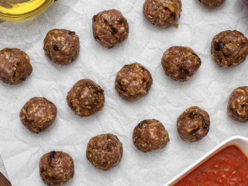 Stuffed Eggplant Meatballs